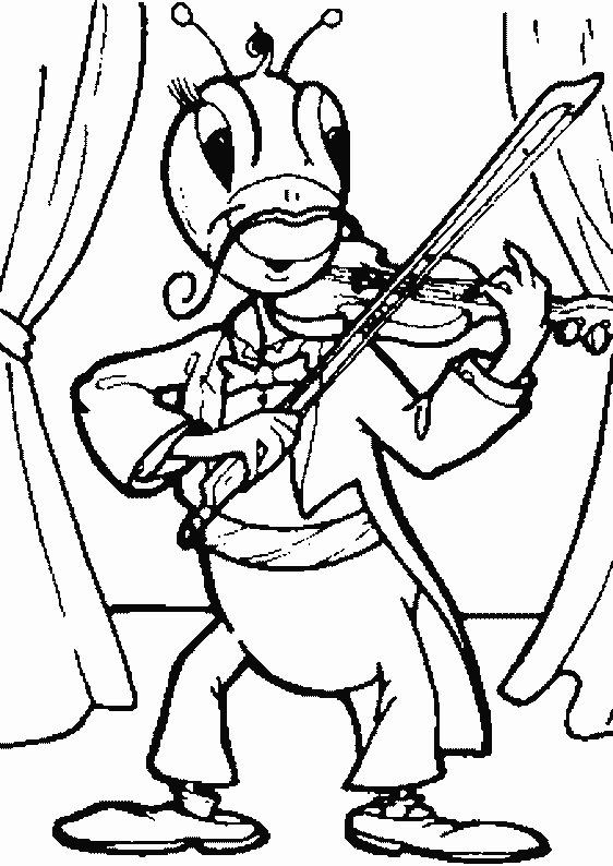 coloriage cigale voloniste